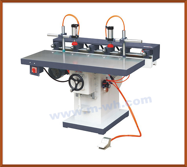 Horizontal multi-axis pneumatic wood working drill